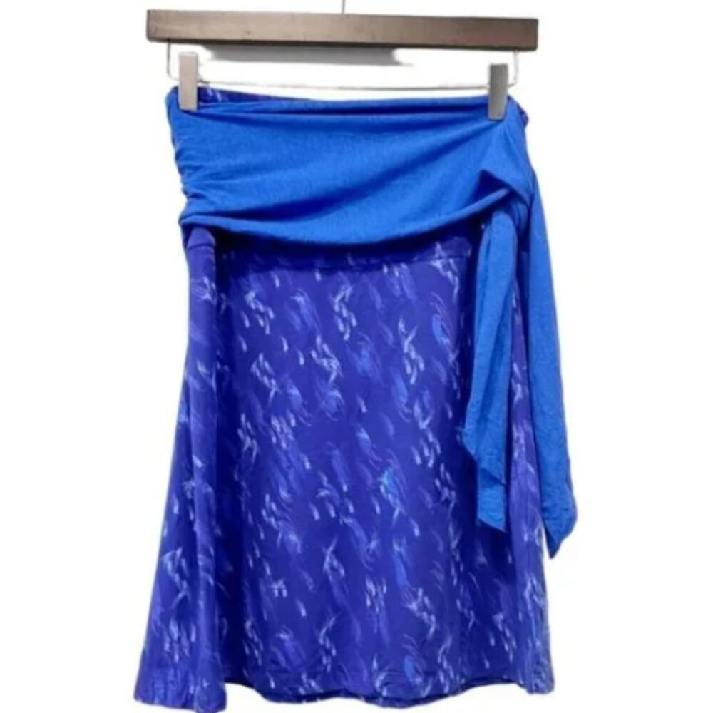 Kuhl Kai Convertible Skirt/Halter Top/Strapless Top Blue 3-in-1 Styling NEW